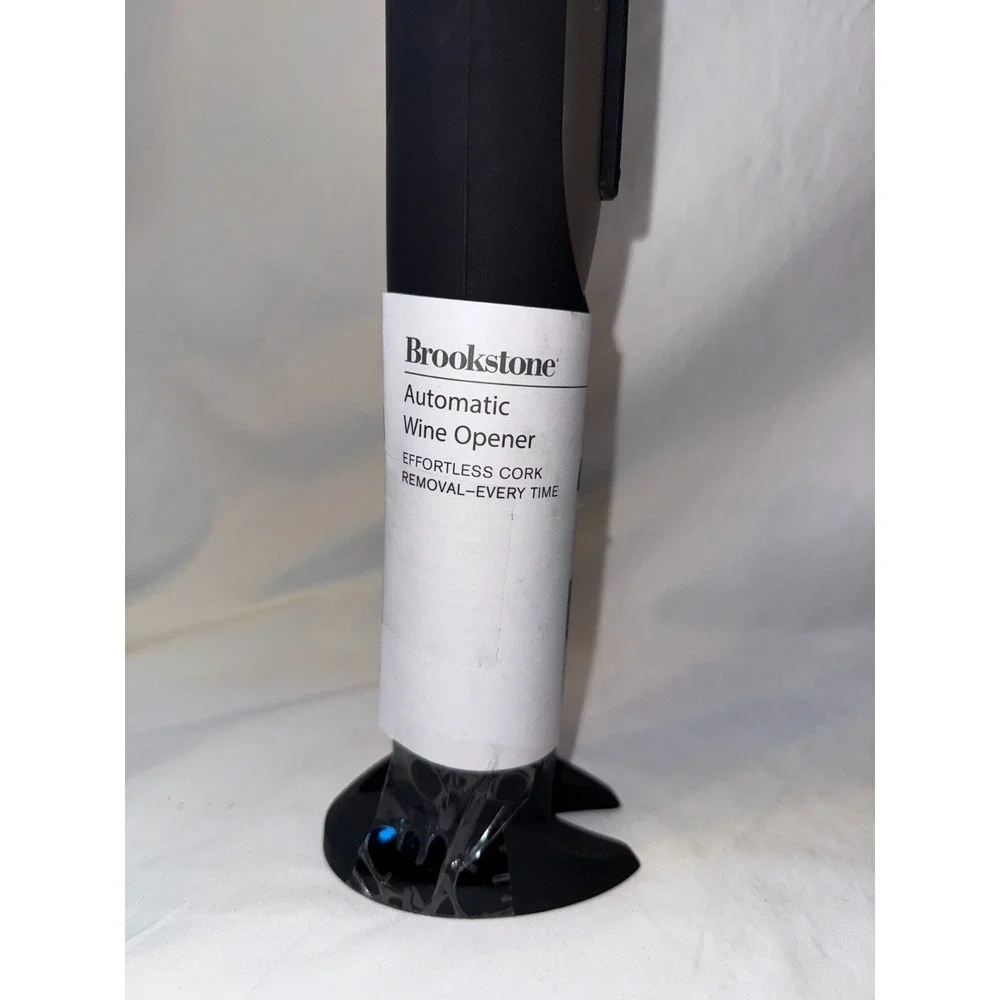Brookstone Automatic Wine Opener Electric Stainless Steel Cordless Bottle Opener